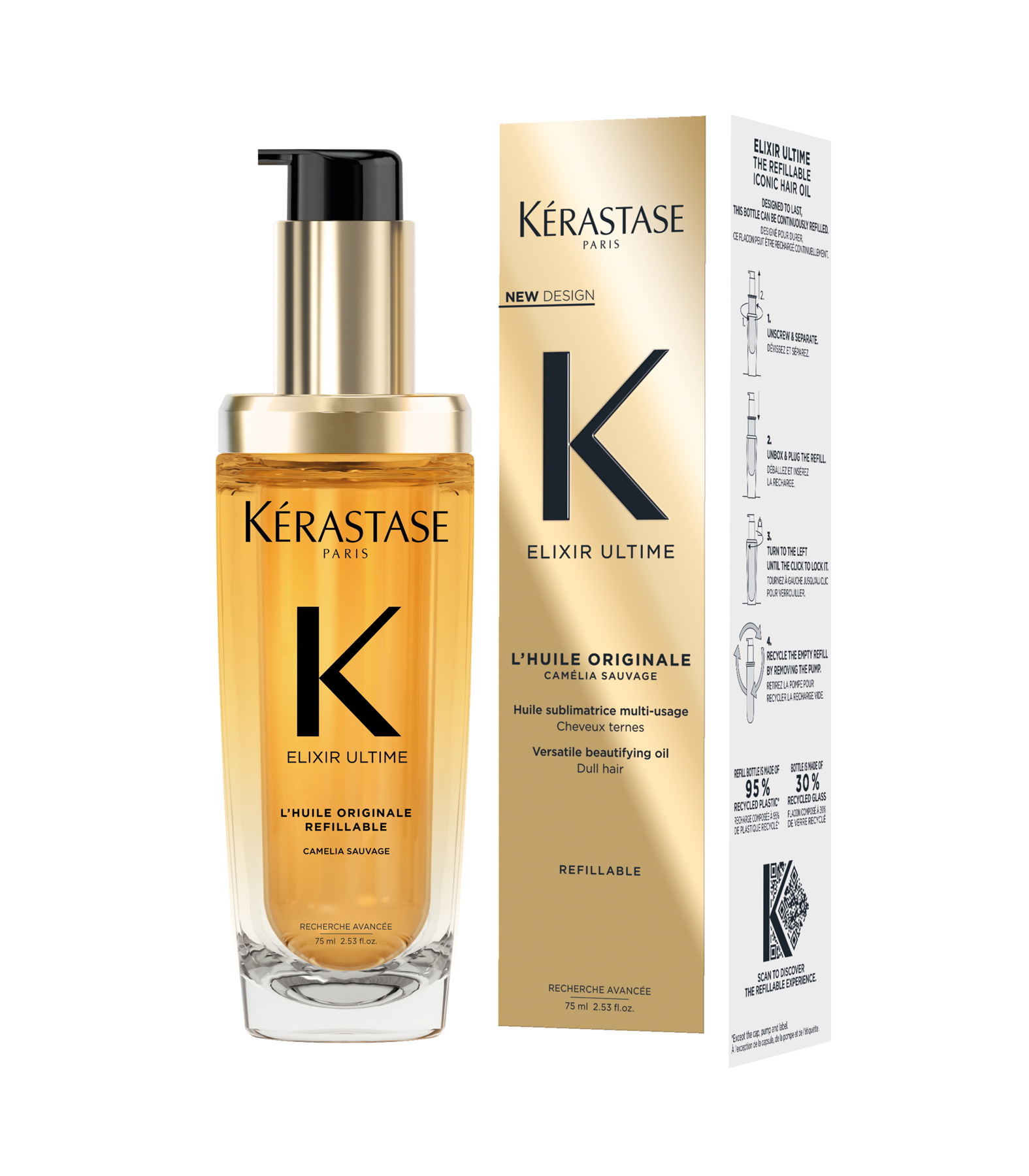 Kerastase Elixer Ultime Huile Originale Navulbaar 75ml